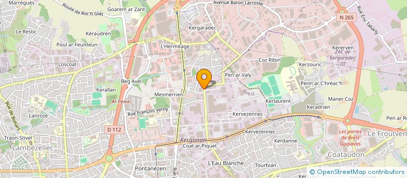 localisation de l'entreprise FICHOU SAS à BREST