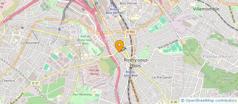 localisation de l'entreprise FICO à ROSNY-SOUS-BOIS