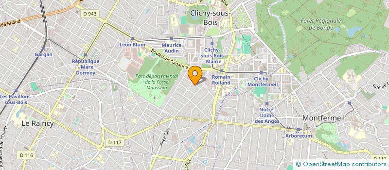 localisation de l'entreprise FICOM à CLICHY-SOUS-BOIS