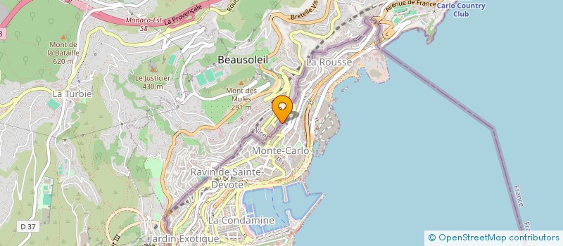 localisation de l'entreprise FICOMEX SARL à BEAUSOLEIL