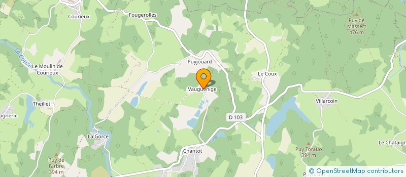 localisation de l'entreprise FICOR à SAINT-PARDOUX-LE-LAC