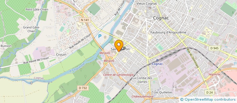 localisation de l'entreprise FICOSA LBA EXPERTS CONSEILS à COGNAC