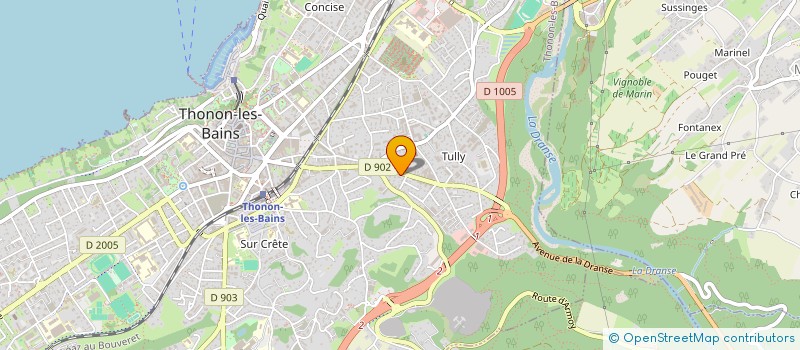 localisation de l'entreprise FICOURI à THONON-LES-BAINS