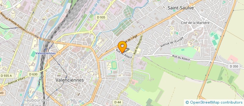localisation de l'entreprise FICTION PROD à VALENCIENNES