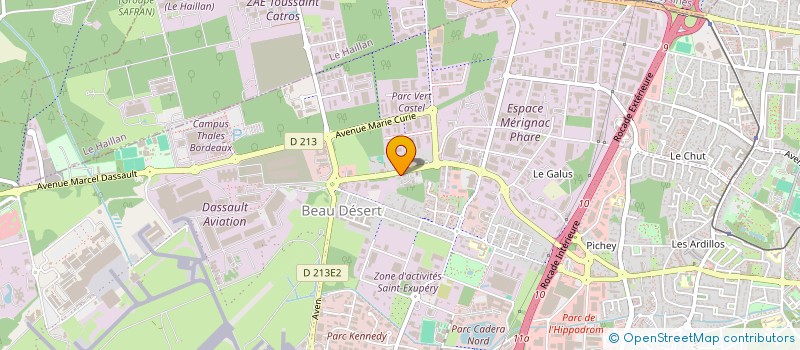 localisation de l'entreprise FICTIOVORE  MERIGNAC