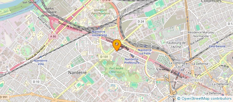 localisation de l'entreprise FID 92 à NANTERRE