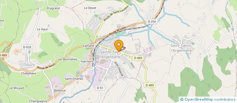 localisation de l'entreprise FID'ARGENTIERE  SAINTE-FOY-L'ARGENTIERE