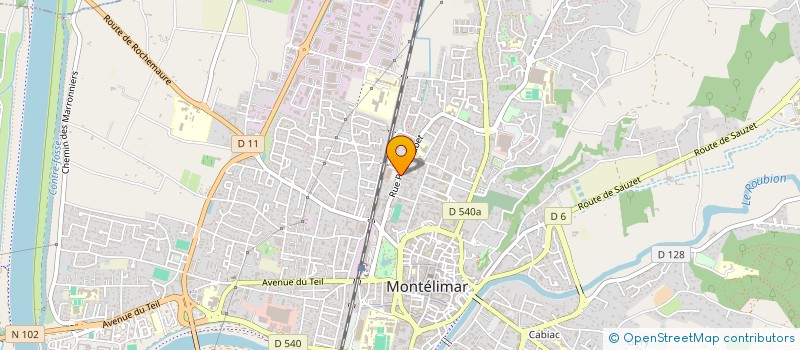 localisation de l'entreprise FID'COMPT  MONTELIMAR