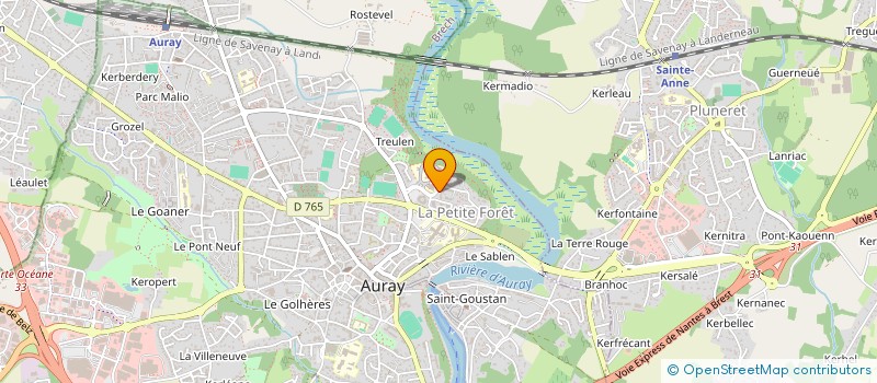 localisation de l'entreprise FID'OUEST AUDIT à AURAY