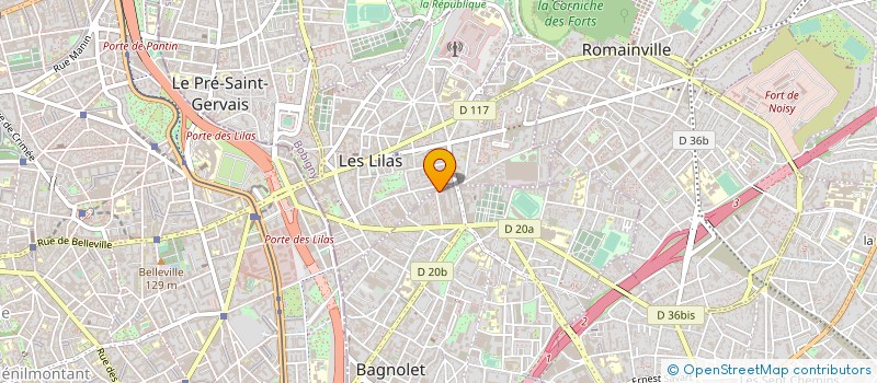 localisation de l'entreprise FIDA FRANCE EUROPE à BAGNOLET