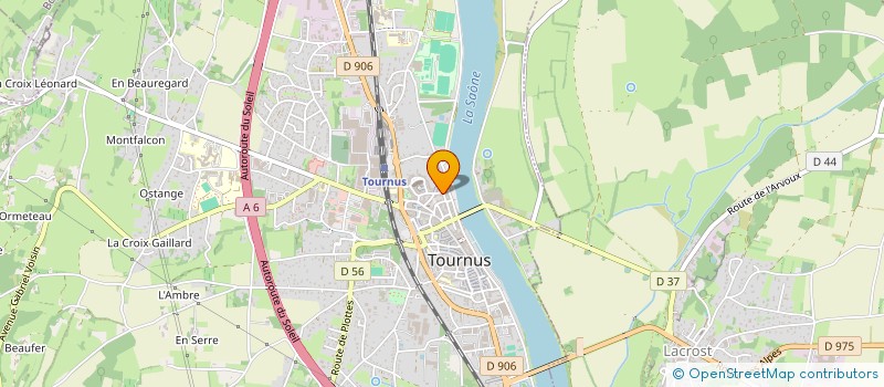 localisation de l'entreprise FIDACT à TOURNUS