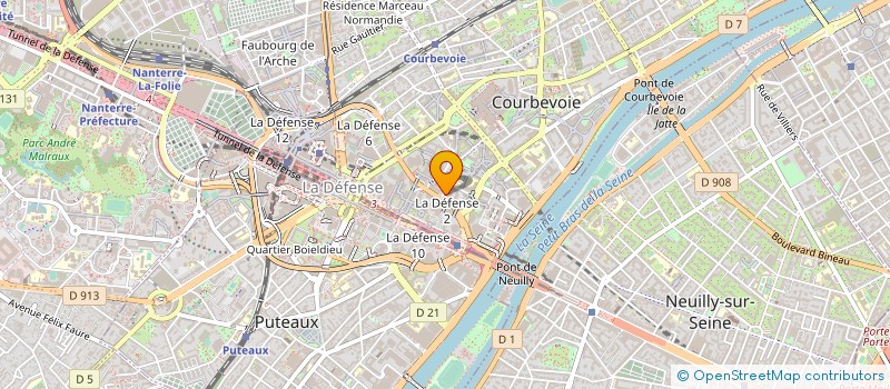 localisation de l'entreprise FIDAL à COURBEVOIE