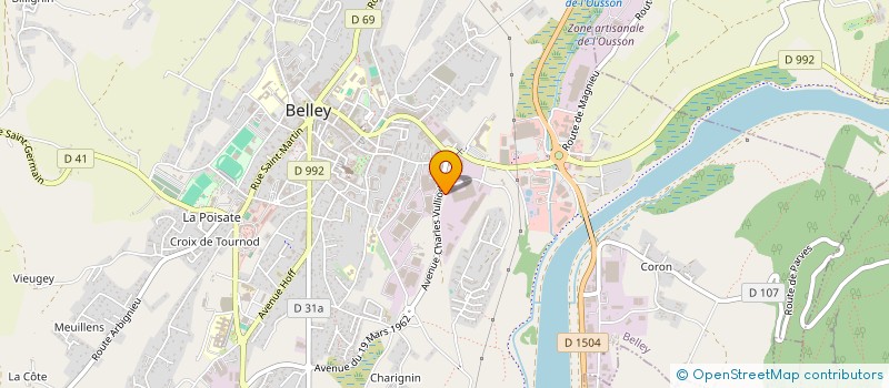 localisation de l'entreprise FIDALLIER  BELLEY