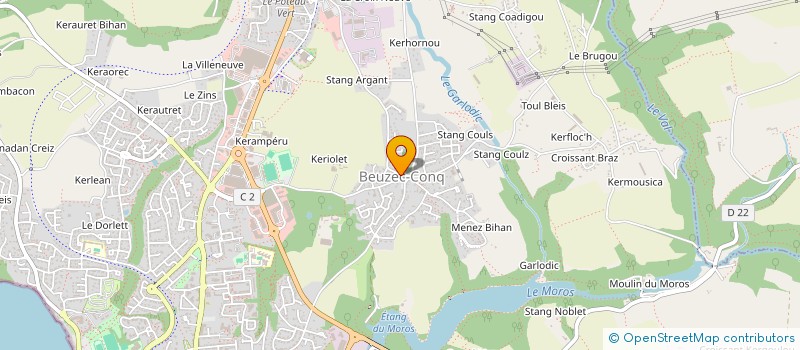 localisation de l'entreprise FIDAREL  CONCARNEAU