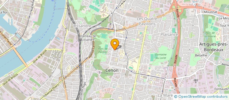localisation de l'entreprise FIDAV CONSEIL à CENON