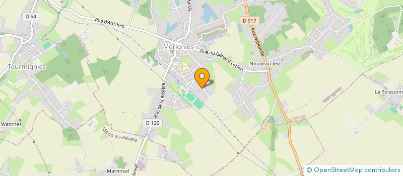 localisation de l'entreprise FIDAX à MERIGNIES