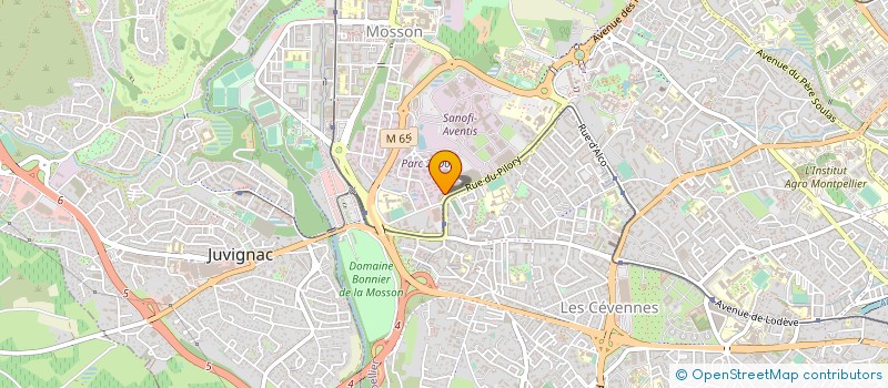 localisation de l'entreprise FIDCEN à MONTPELLIER
