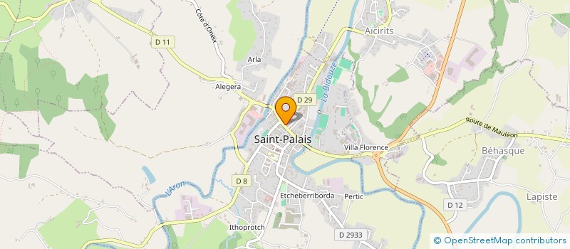 localisation de l'entreprise FIDECO  SAINT-PALAIS