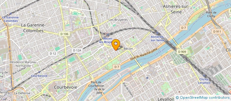 localisation de l'entreprise FIDECOM CONSULTING à COURBEVOIE