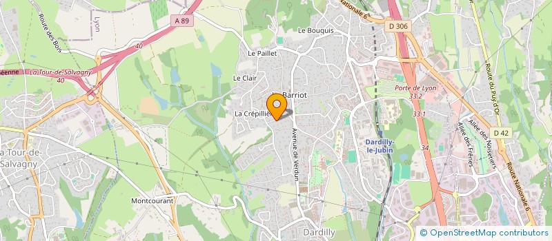 localisation de l'entreprise FIDEIMMO  DARDILLY