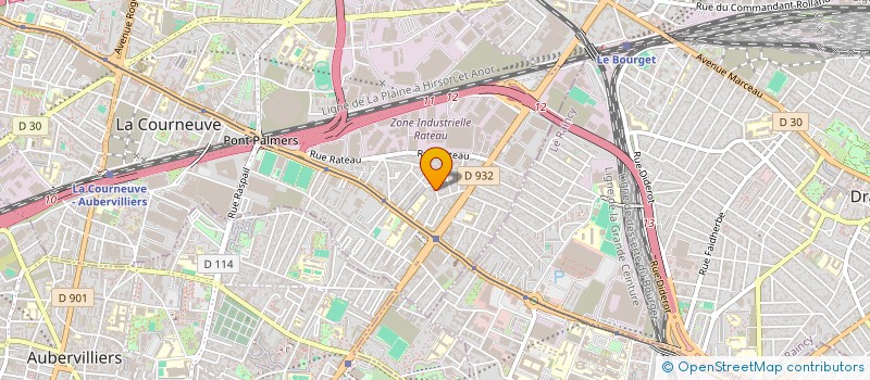 localisation de l'entreprise FIDEL BATIMENT à LA COURNEUVE