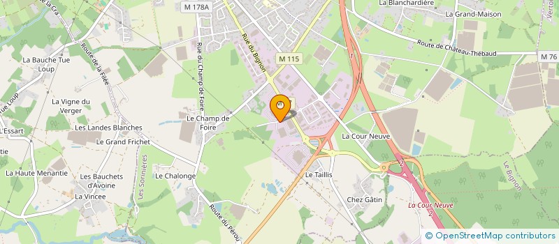 localisation de l'entreprise FIDEL FILLAUD à LES SORINIERES