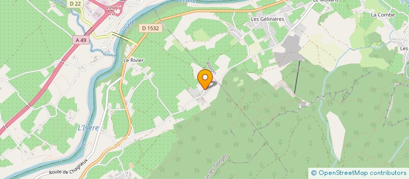 localisation de l'entreprise FIDEL POULAIN  COGNIN-LES-GORGES