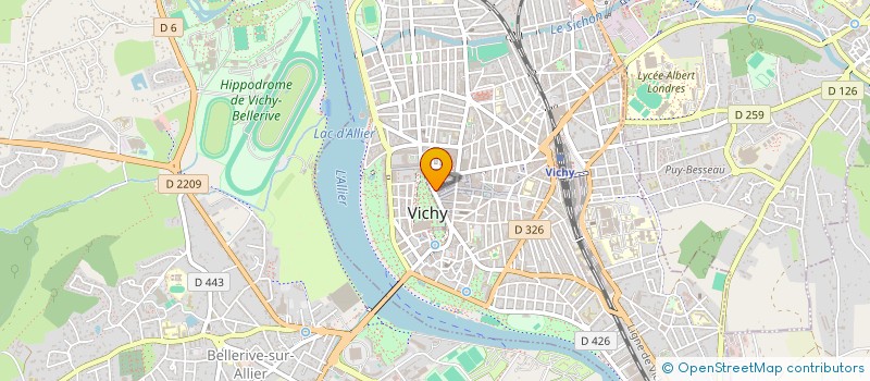 localisation de l'entreprise FIDELE BERGER à VICHY