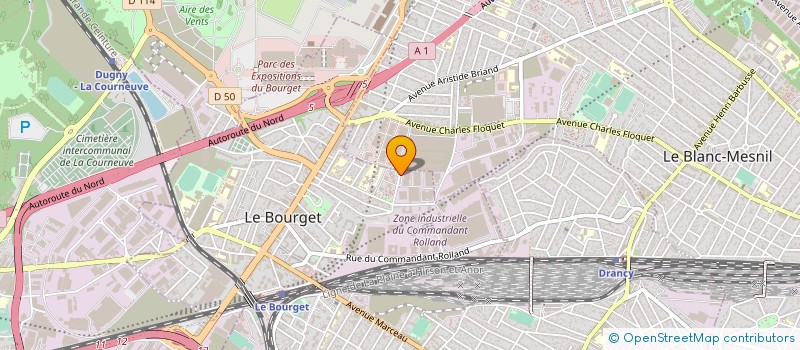 localisation de l'entreprise FIDELEC à LE BOURGET
