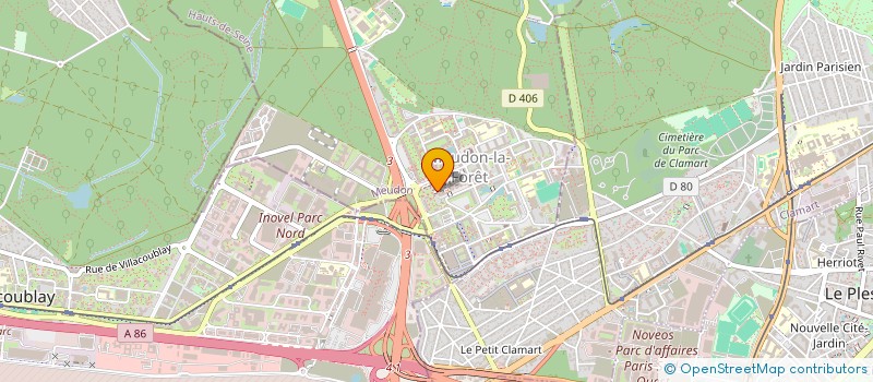 localisation de l'entreprise FIDELEC FIDEBAT à MEUDON
