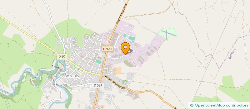 localisation de l'entreprise FIDELEM à BOZOULS