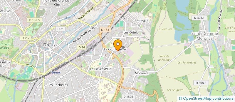 localisation de l'entreprise FIDELIA à DREUX