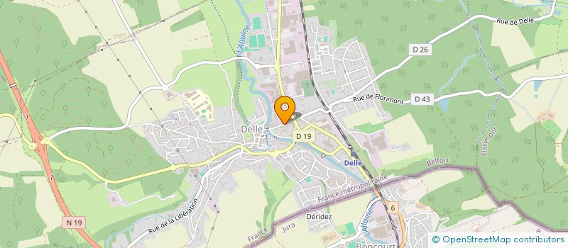 localisation de l'entreprise FIDELINE à DELLE