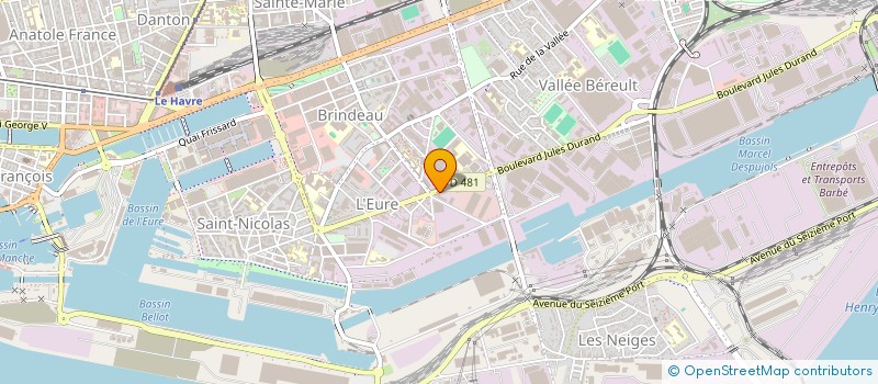 localisation de l'entreprise FIDELIO  LE HAVRE