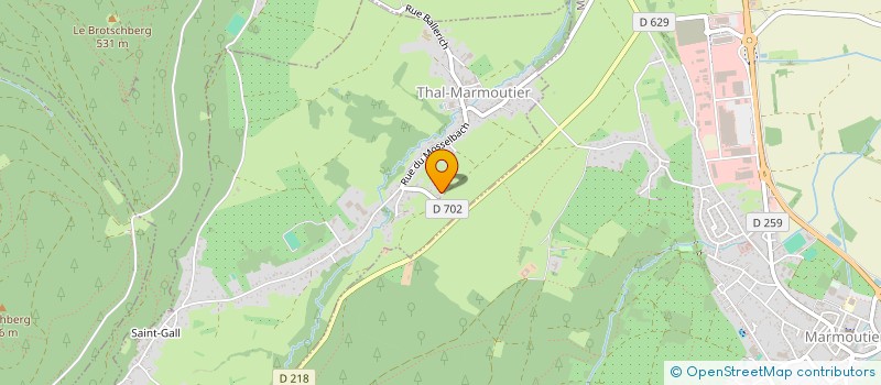 localisation de l'entreprise FIDELIO DU JARDIN  THAL-MARMOUTIER