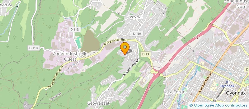 localisation de l'entreprise FIDELIS à OYONNAX