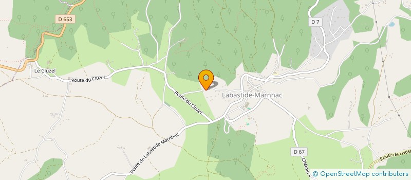 localisation de l'entreprise FIDELLIA  LABASTIDE-MARNHAC