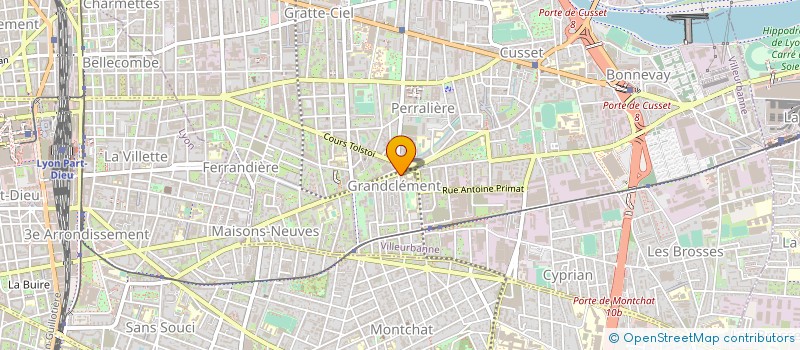 localisation de l'entreprise FIDEMOB  VILLEURBANNE