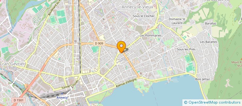 localisation de l'entreprise FIDERIM ANNECY INDUSTRIE à ANNECY