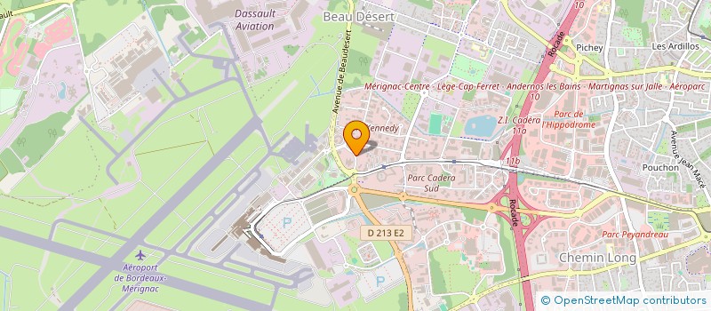 localisation de l'entreprise FIDES INTERNATIONAL  MERIGNAC