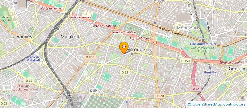 localisation de l'entreprise FIDES SECURITE PRIVEE  MONTROUGE