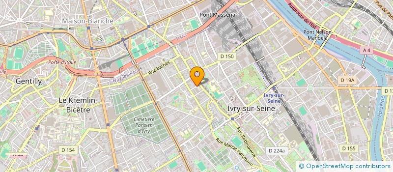 localisation de l'entreprise FIDEUS CONSEIL à IVRY-SUR-SEINE