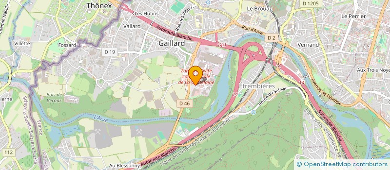 localisation de l'entreprise FIDEXOR IMMO à GAILLARD