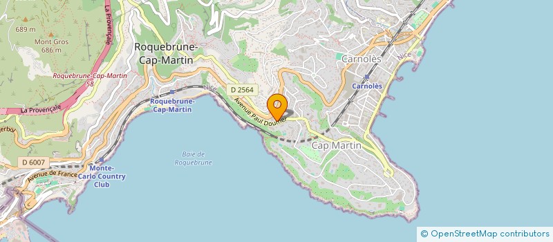 localisation de l'entreprise FIDEXPERT RIVIERA  ROQUEBRUNE-CAP-MARTIN