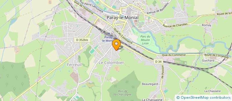 localisation de l'entreprise FIDIMOT à PARAY-LE-MONIAL