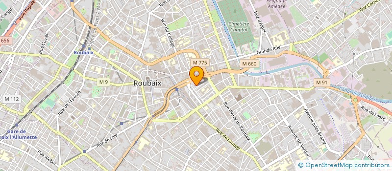 localisation de l'entreprise FIDINN  ROUBAIX