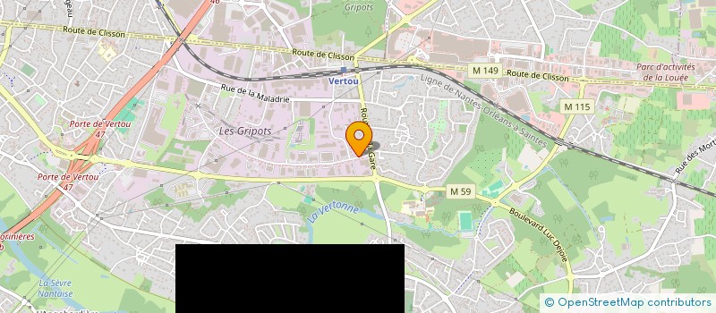 localisation de l'entreprise FIDINVEST à VERTOU
