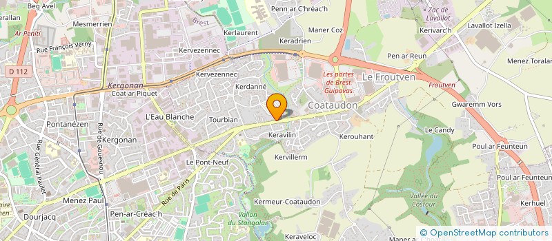 localisation de l'entreprise FIDJI  GUIPAVAS