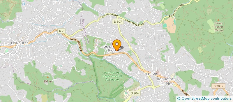 localisation de l'entreprise FIDJI à ROQUEFORT-LES-PINS