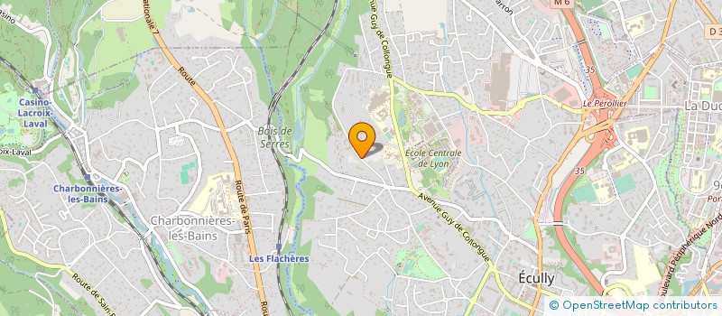 localisation de l'entreprise FIDLEASE  ECULLY